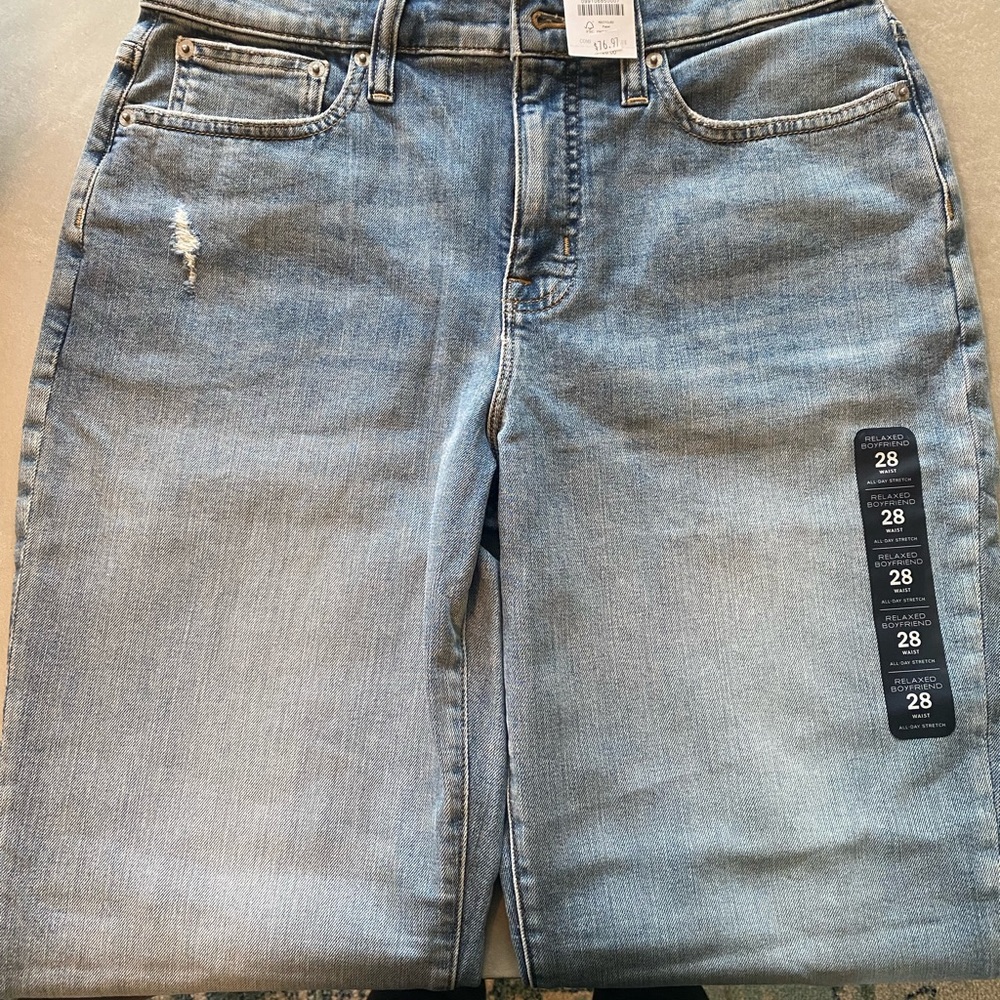 J. Crew Relaxed boyfriend jean in all day stretch